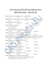 Lời giải chi tiết đề thi THPT Quốc gia môn Hóa học năm 2019 - Mã đề 203 - Cao Phúc Hậu